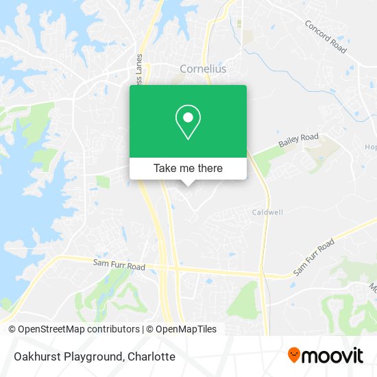 Oakhurst Playground map