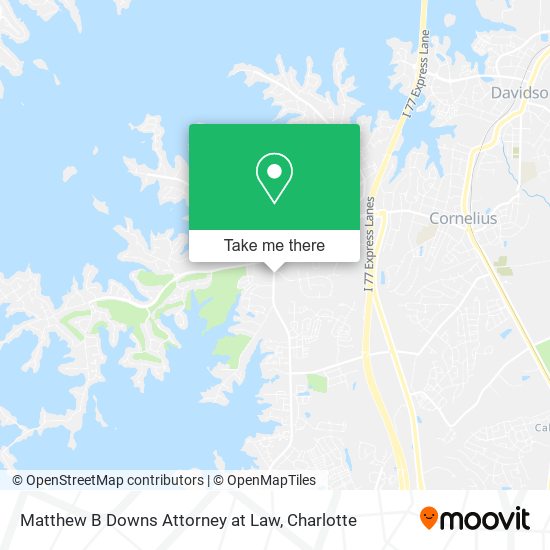 Matthew B Downs Attorney at Law map