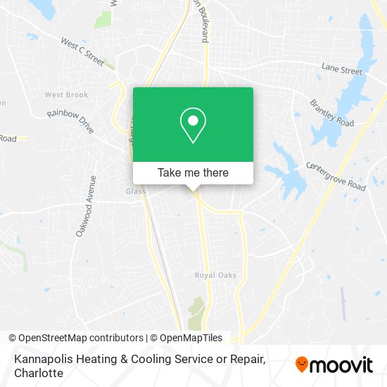 Mapa de Kannapolis Heating & Cooling Service or Repair