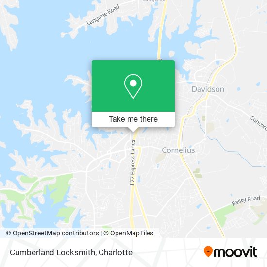 Mapa de Cumberland Locksmith