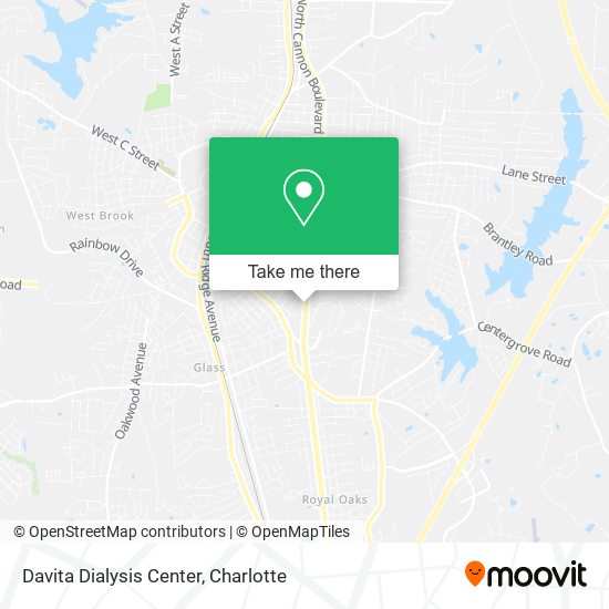 Davita Dialysis Center map