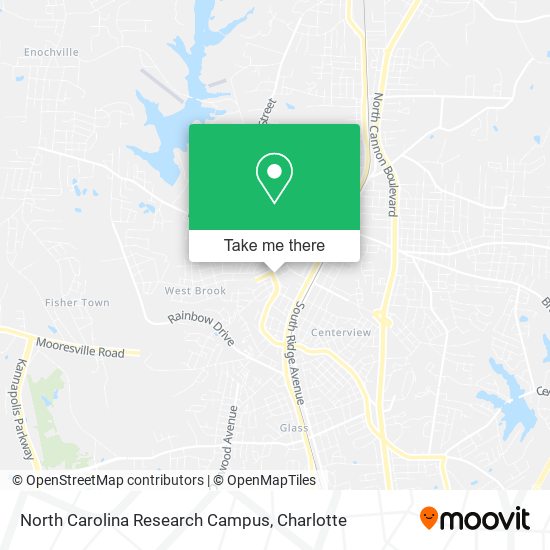 North Carolina Research Campus map