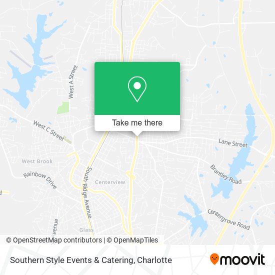 Southern Style Events & Catering map