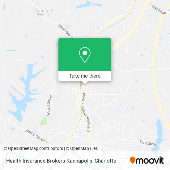 Health Insurance Brokers Kannapolis map