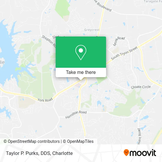 Taylor P. Purks, DDS map