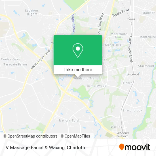 Mapa de V Massage Facial & Waxing