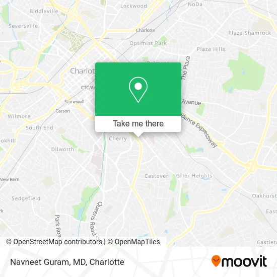 Navneet Guram, MD map