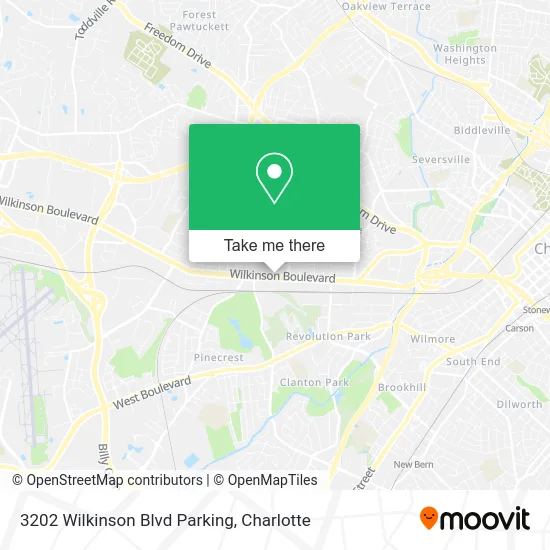 Mapa de 3202 Wilkinson Blvd Parking