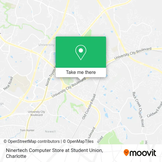 Mapa de Ninertech Computer Store at Student Union