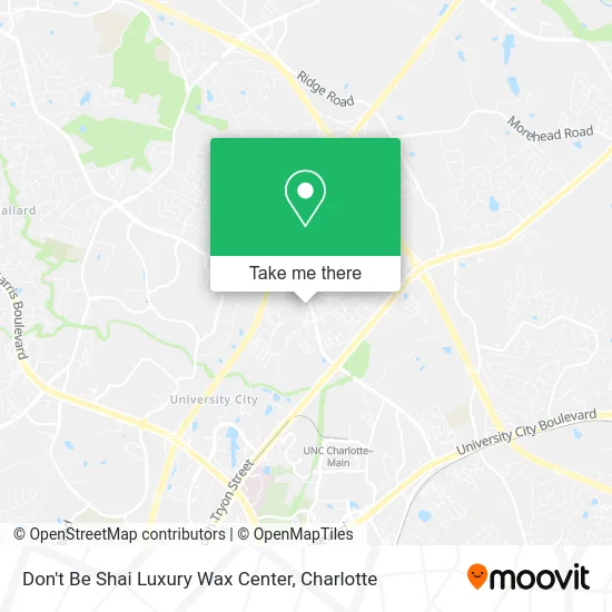 Mapa de Don't Be Shai Luxury Wax Center