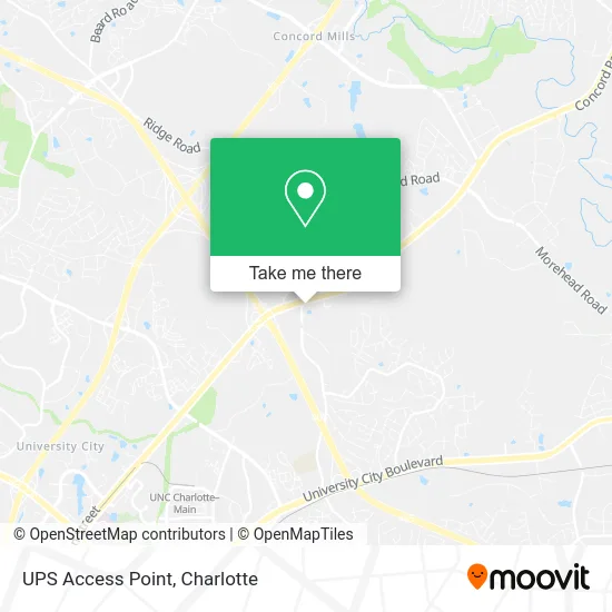 UPS Access Point map