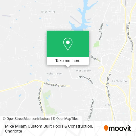 Mike Milam Custom Built Pools & Construction map