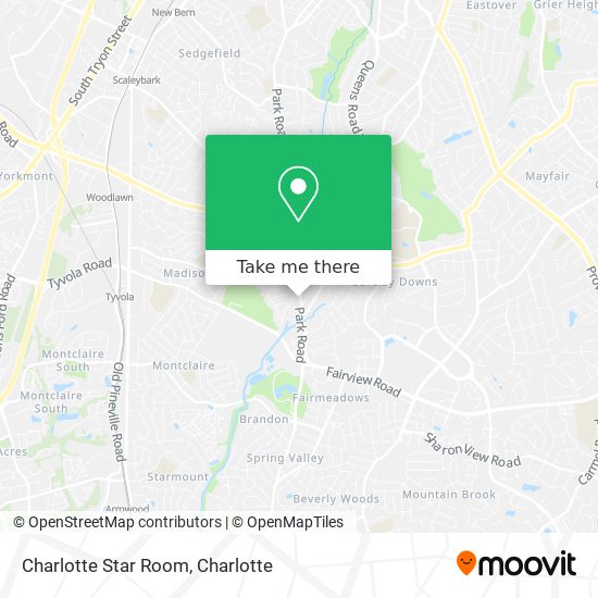 Mapa de Charlotte Star Room