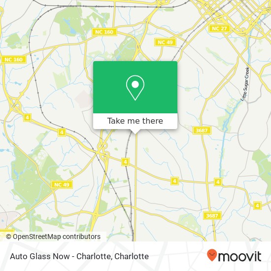 Auto Glass Now - Charlotte map