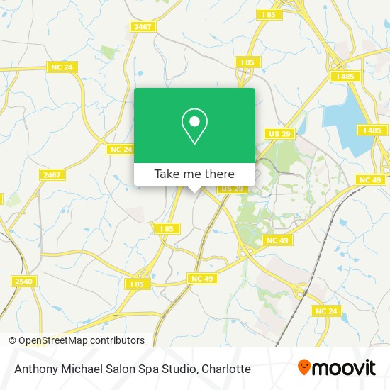 Mapa de Anthony Michael Salon Spa Studio