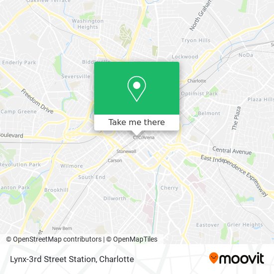 Lynx-3rd Street Station map