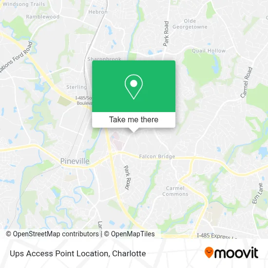 Ups Access Point Location map