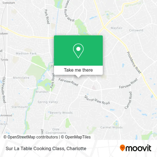 Sur La Table Cooking Class map