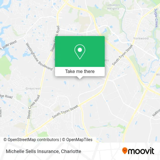 Michelle Sells Insurance map