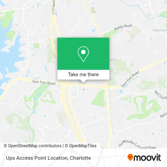 Ups Access Point Location map