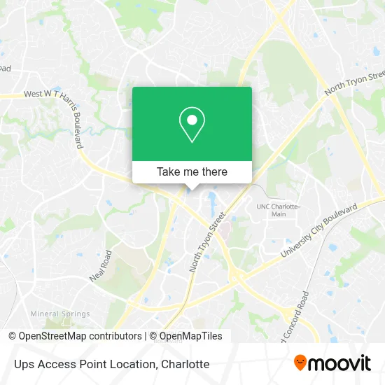 Ups Access Point Location map