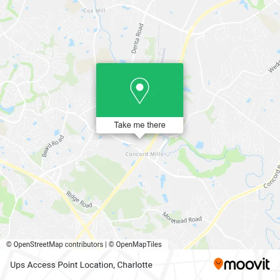 Ups Access Point Location map