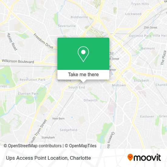 Ups Access Point Location map