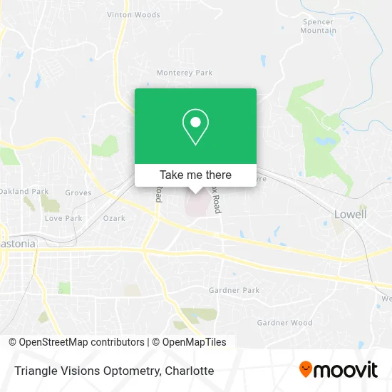 Triangle Visions Optometry map