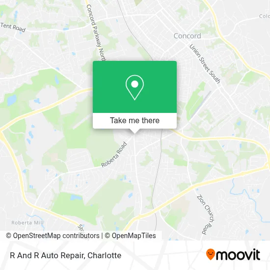 R And R Auto Repair map