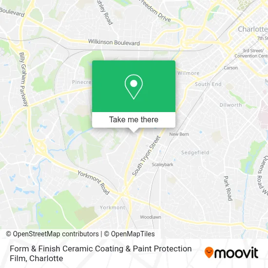 Form & Finish Ceramic Coating & Paint Protection Film map