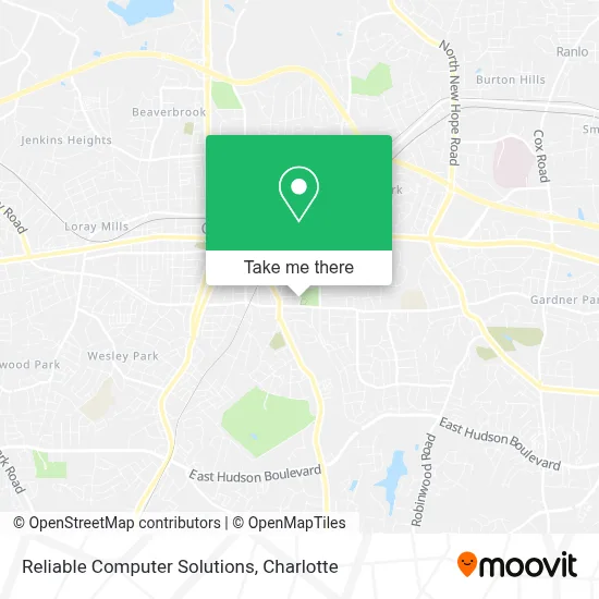Reliable Computer Solutions map