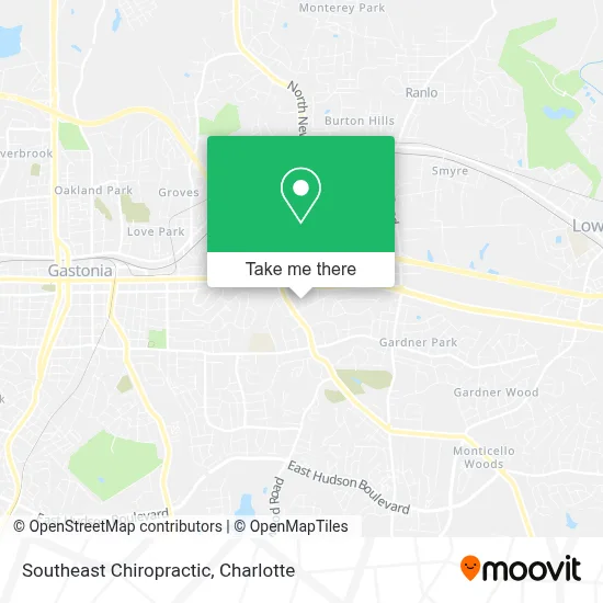 Southeast Chiropractic map