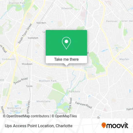 Ups Access Point Location map