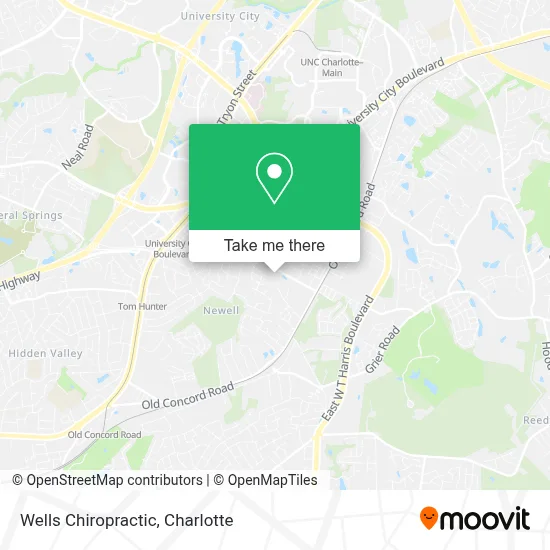 Wells Chiropractic map
