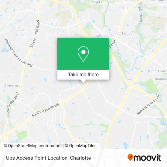 Ups Access Point Location map