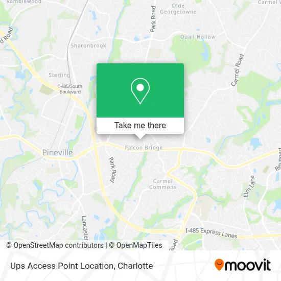 Ups Access Point Location map