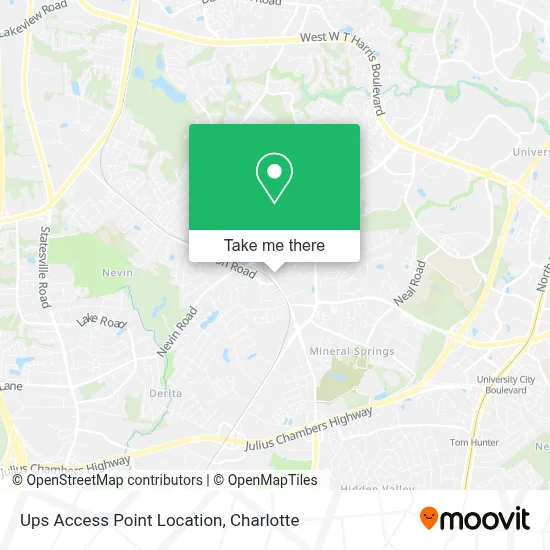 Ups Access Point Location map