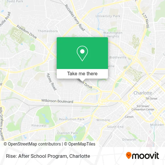 Rise: After School Program map