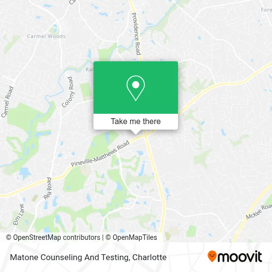 Matone Counseling And Testing map