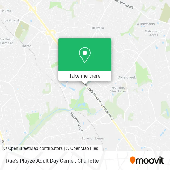 Rae's Playze Adult Day Center map
