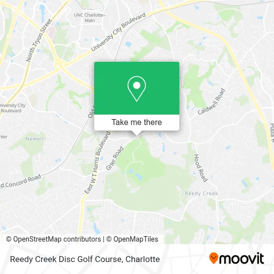 Reedy Creek Disc Golf Course map