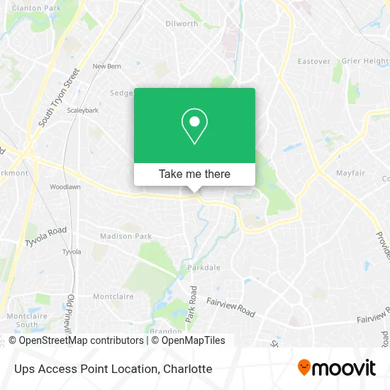 Ups Access Point Location map