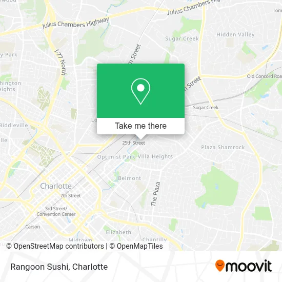 Rangoon Sushi map