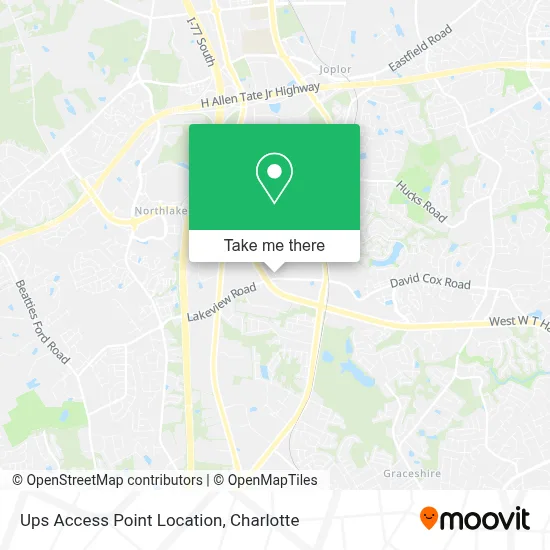 Ups Access Point Location map