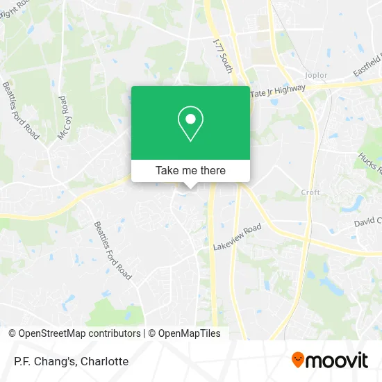 P.F. Chang's map