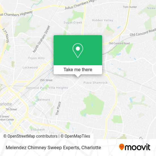 Melendez Chimney Sweep Experts map