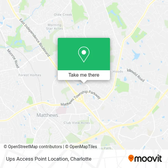 Ups Access Point Location map