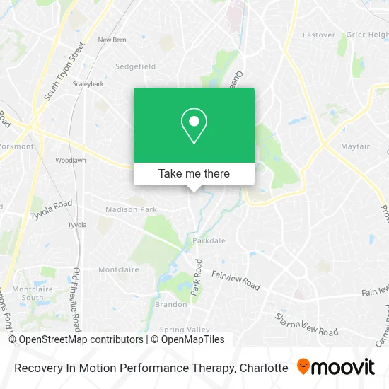 Recovery In Motion Performance Therapy map