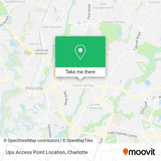 Ups Access Point Location map