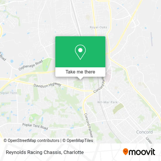 Reynolds Racing Chassis map